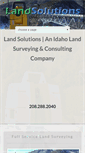 Mobile Screenshot of landsolutions.biz